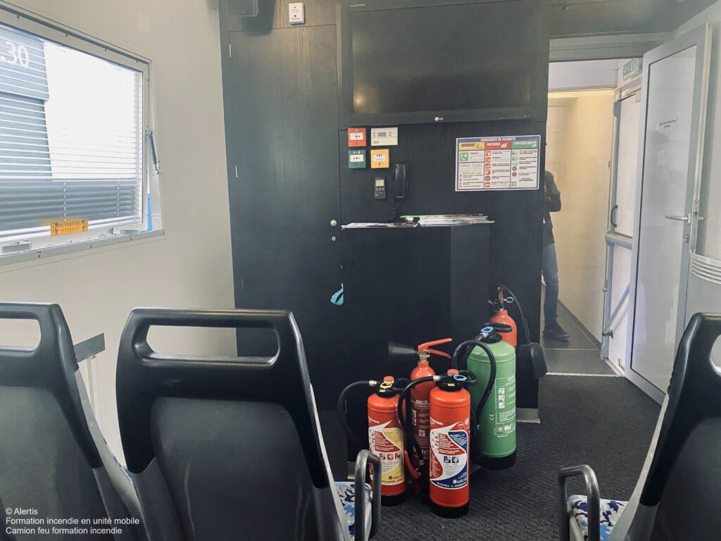 formation incendie en unité mobile