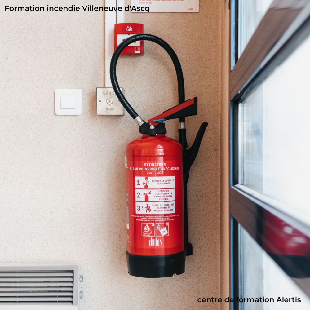 Formation incendie entreprise Villeneuve d'ascq