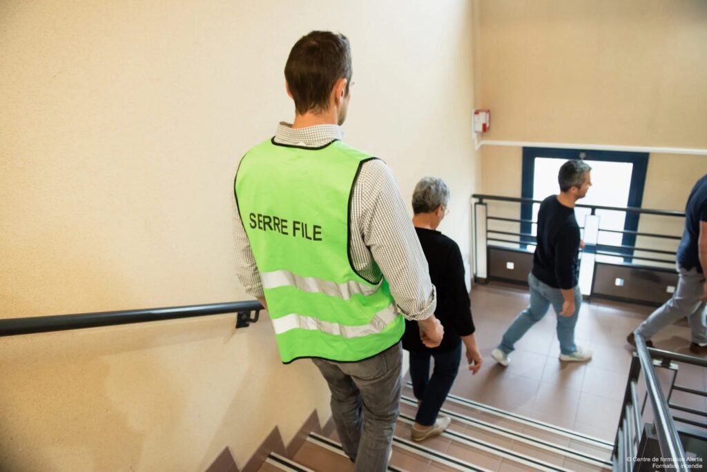 Evacuation incendie rôle du serre file