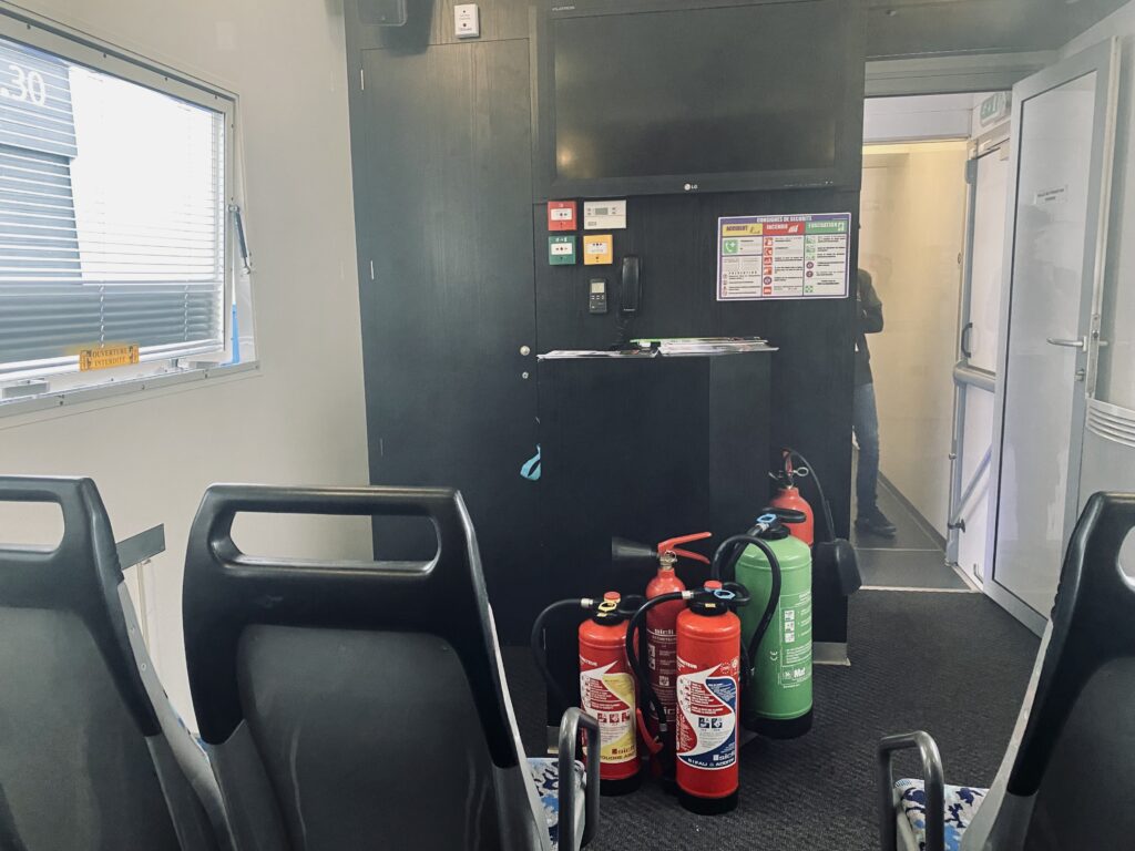 formation incendie en unité mobile camion feu Agen