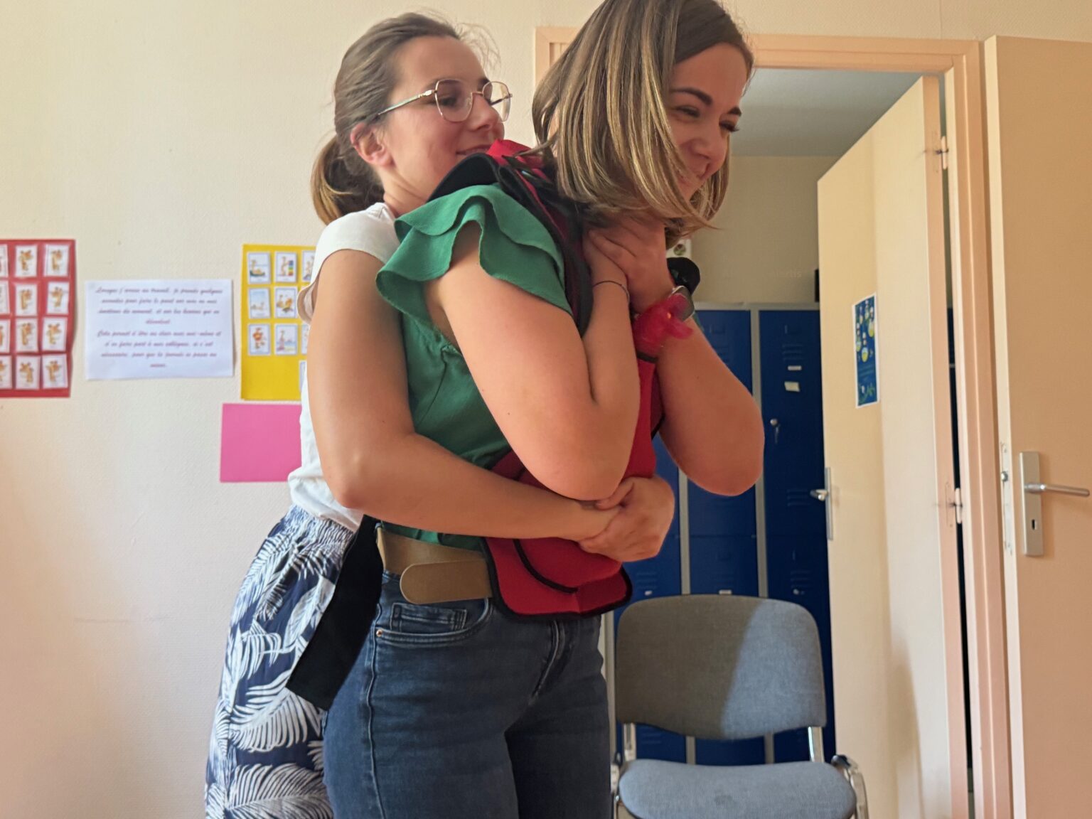 Personnel en formation AFGSU 1 aux gestes d'urgence
