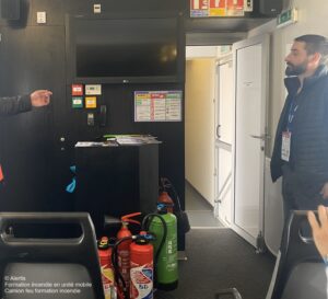 formation incendie en unite mobile Alertis centre de formation
