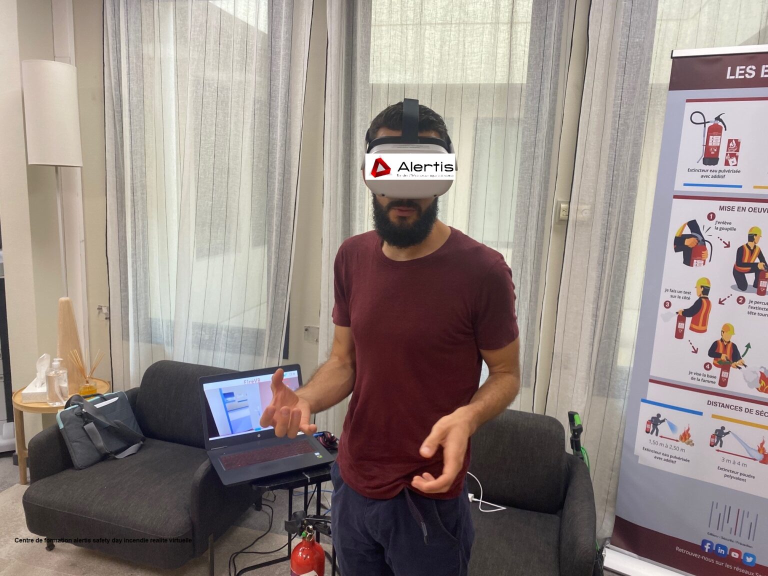 Atelier réalité virtuelle lors d’une journée Safety Day