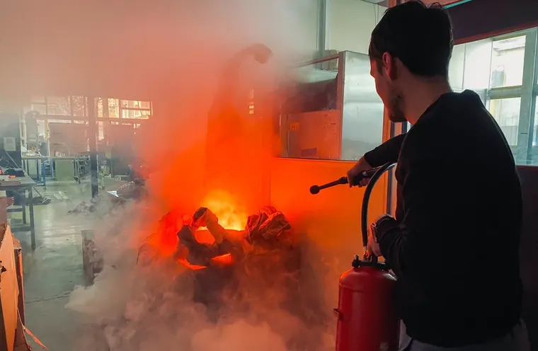 Exercice pratique de formation incendie