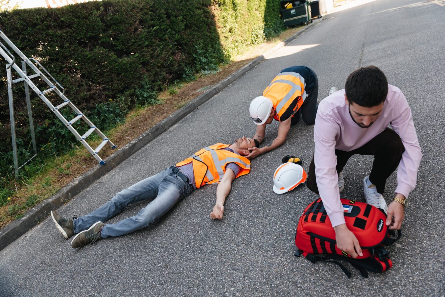Intervention de secours lors d'une mise en situation