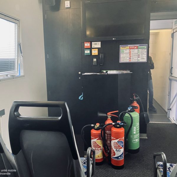 formation incendie en unité mobile